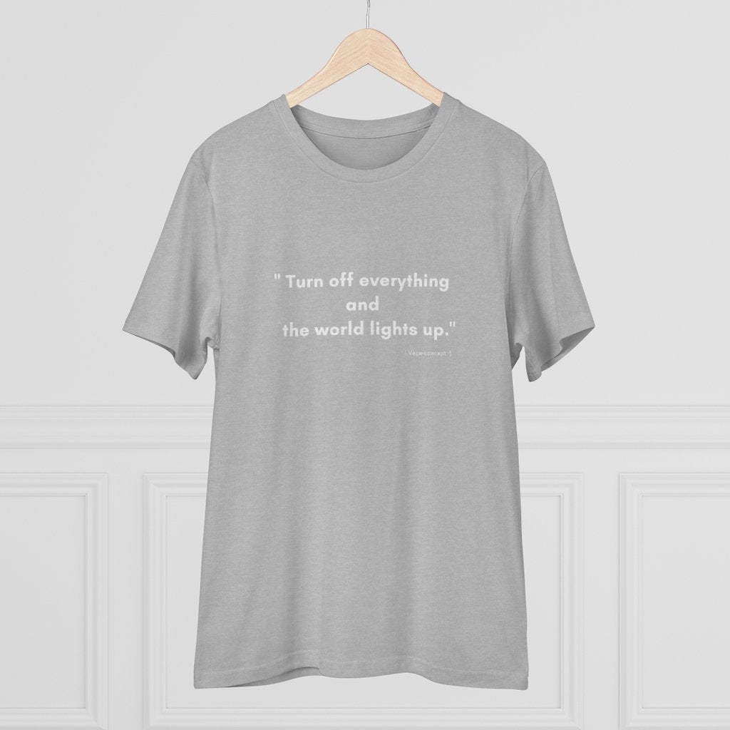 Organic "Turn off" - T-shirt unisex