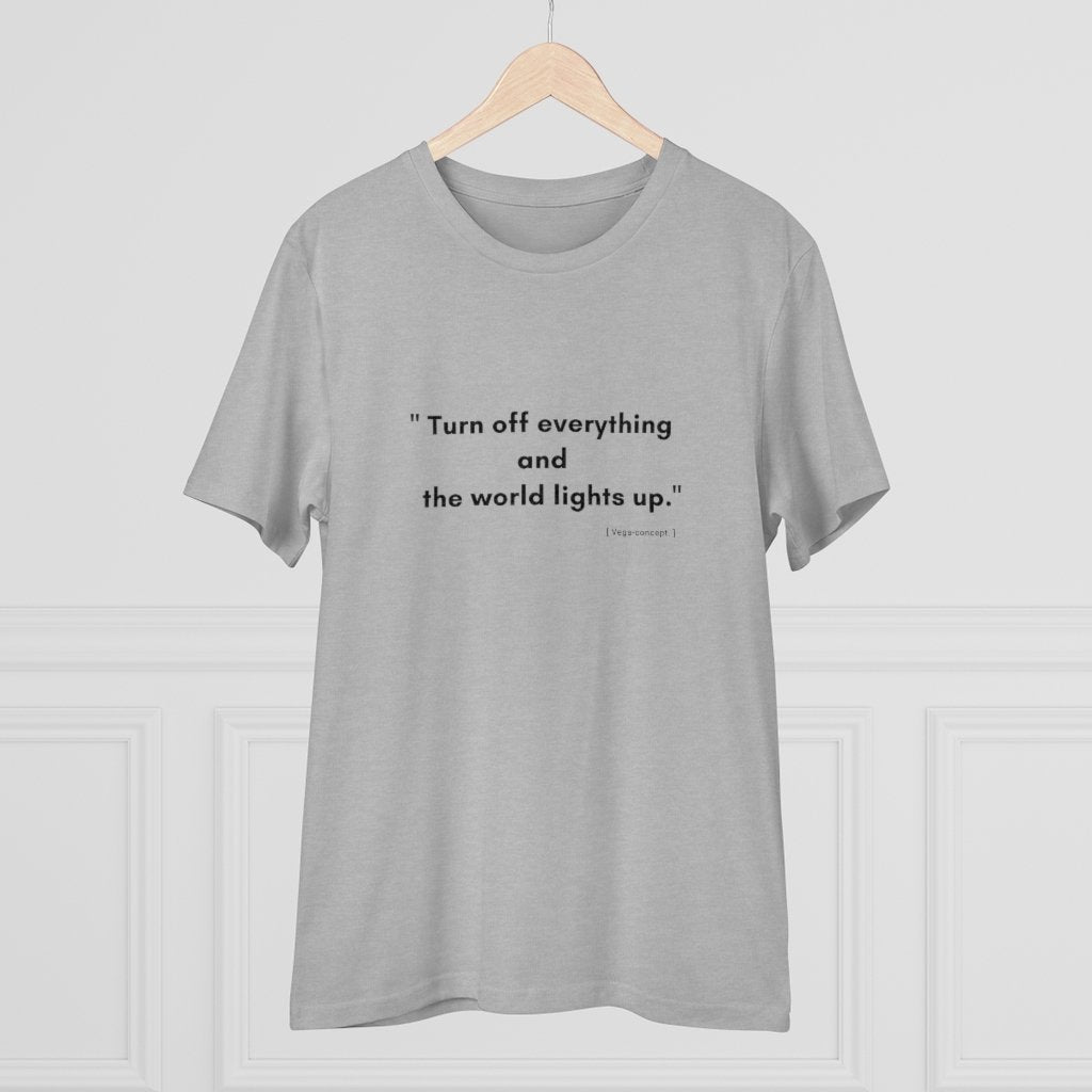 Organic "Turn off" T-shirt - unisex