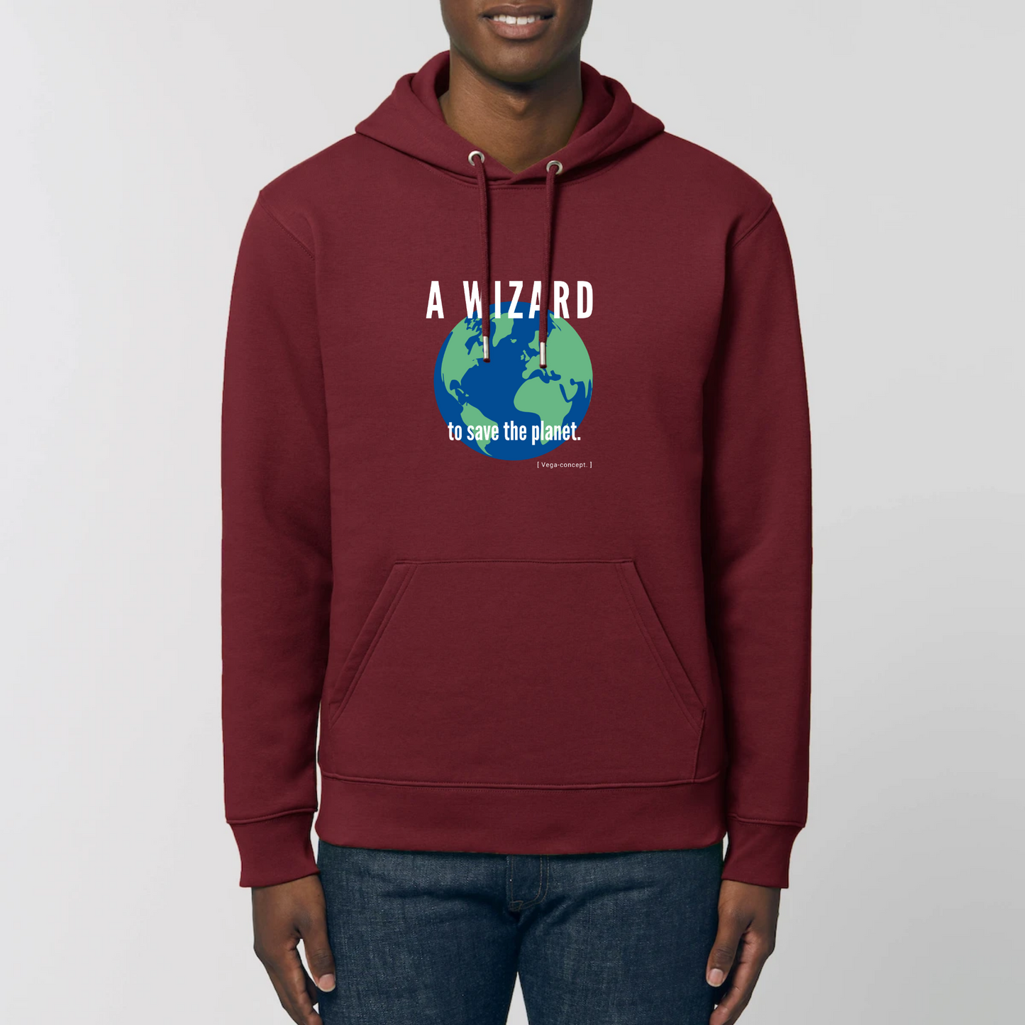Organic Hoodie Wizard Solid colors -unisex