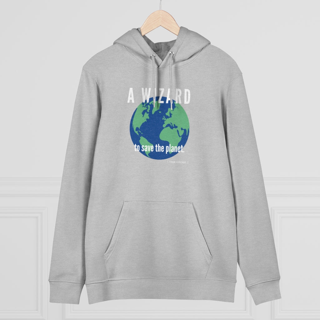 Organic Hoodie Wizard Heather grey -unisex