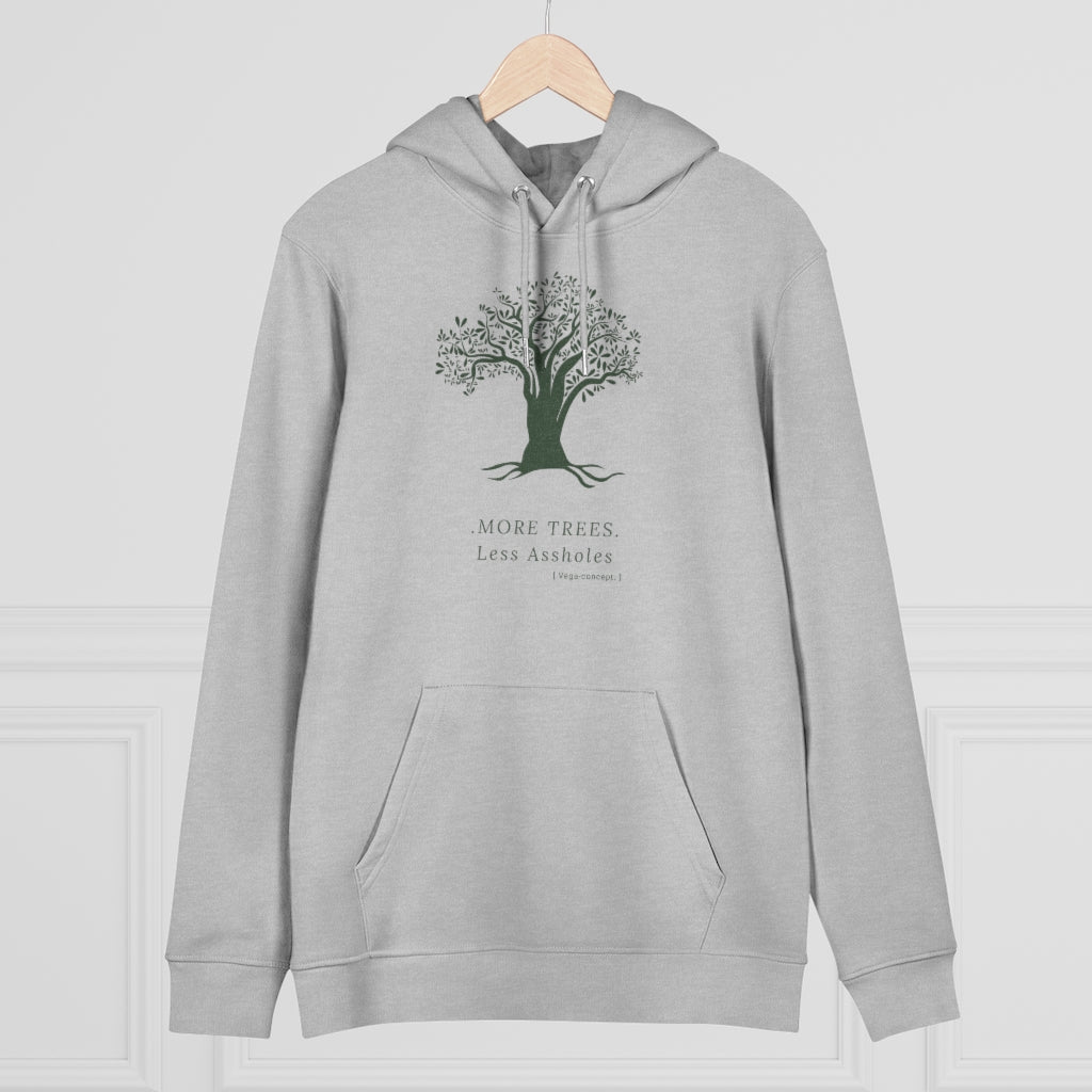 Organic Tree Hoodie Heather Grey - unisex