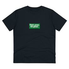 Load image into Gallery viewer, Organic Think Green T-shirt - unisex
