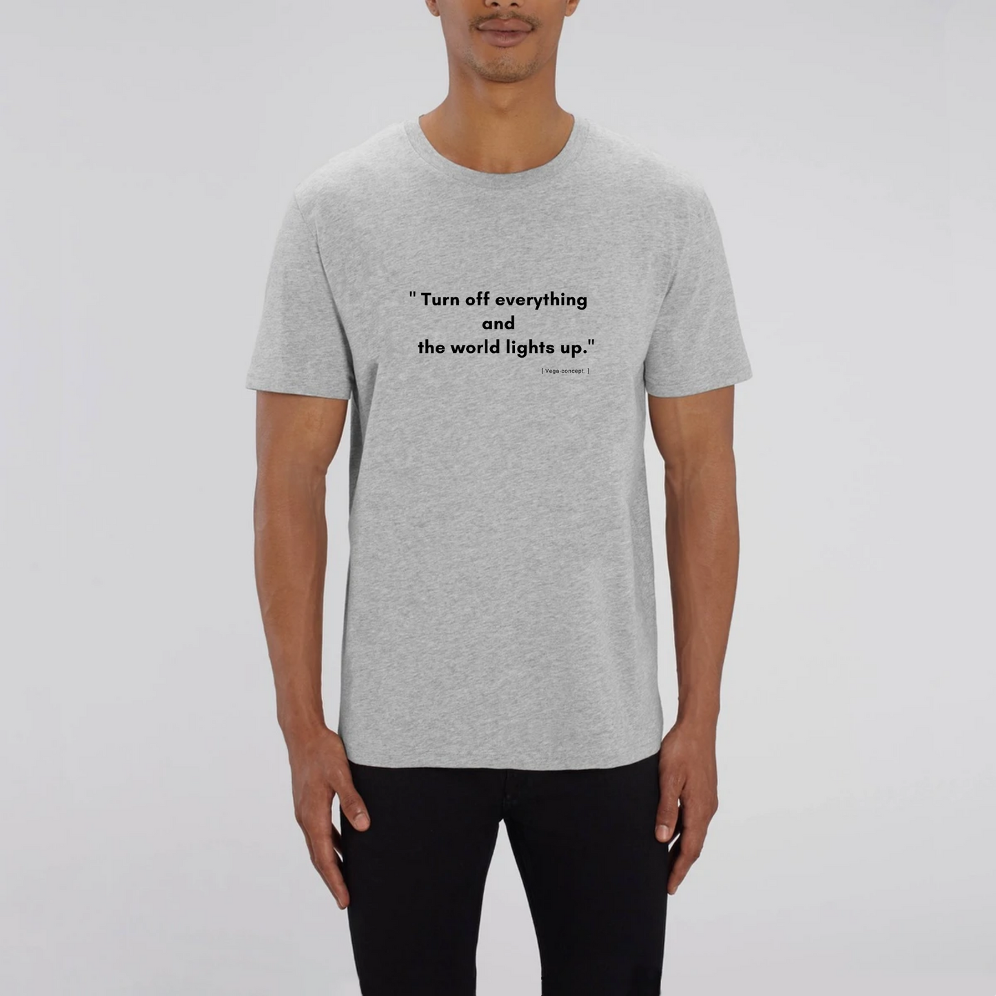 Organic "Turn off" T-shirt - unisex