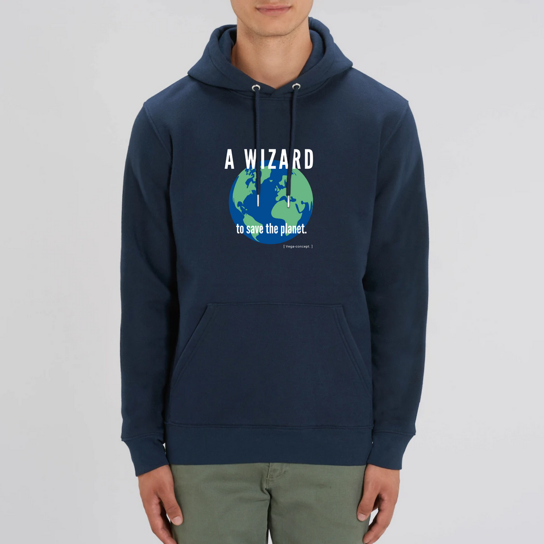 Organic Hoodie Wizard Solid colors -unisex